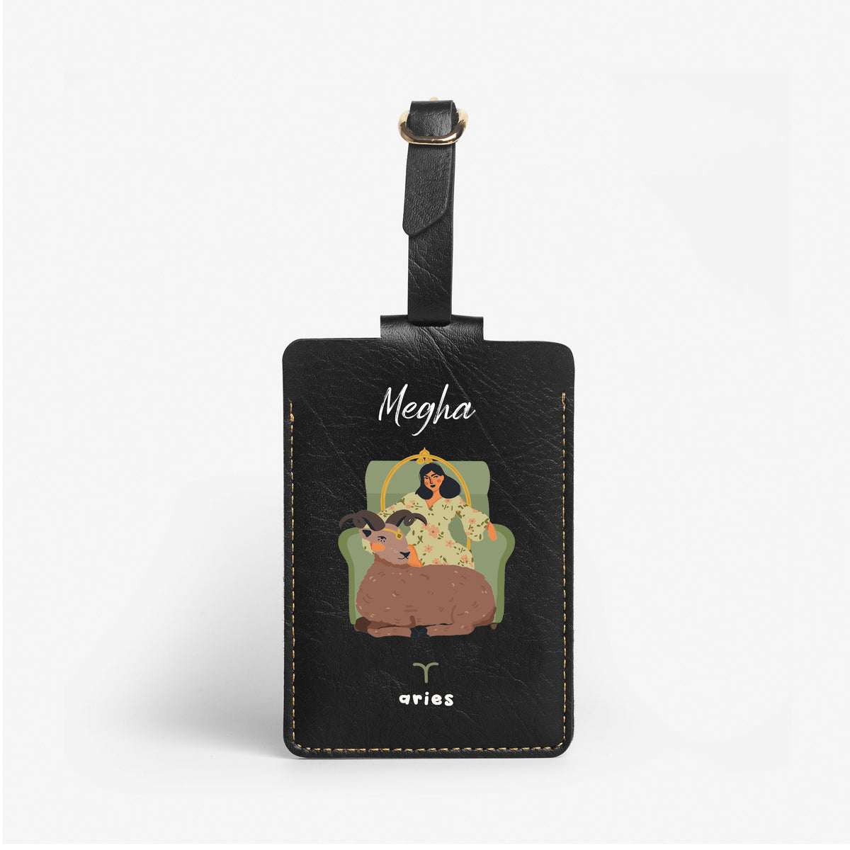 Personalised Luggage/Baggage Tag - Ambitious Aries