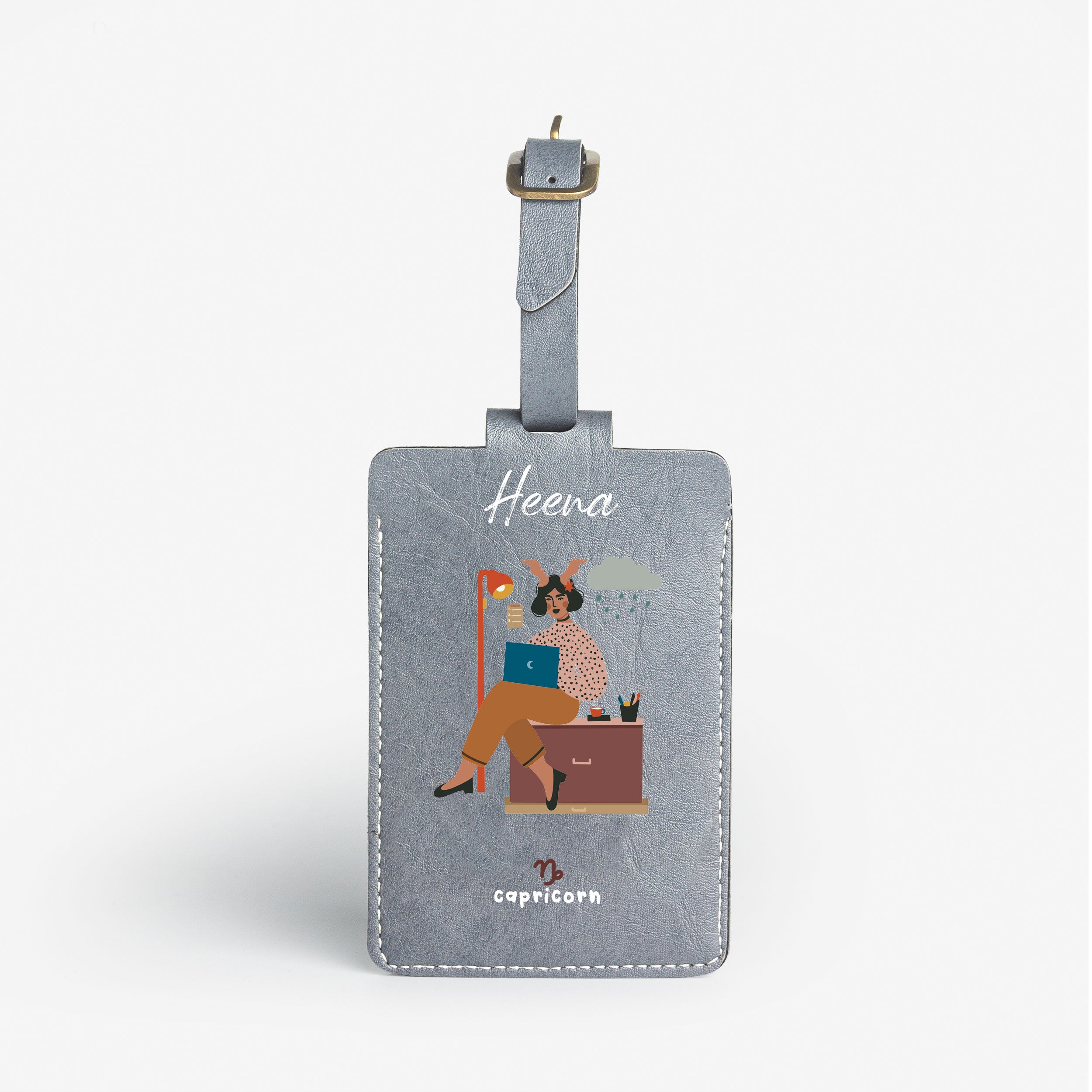 Personalised Luggage/Baggage Tag - Charming Capricorn
