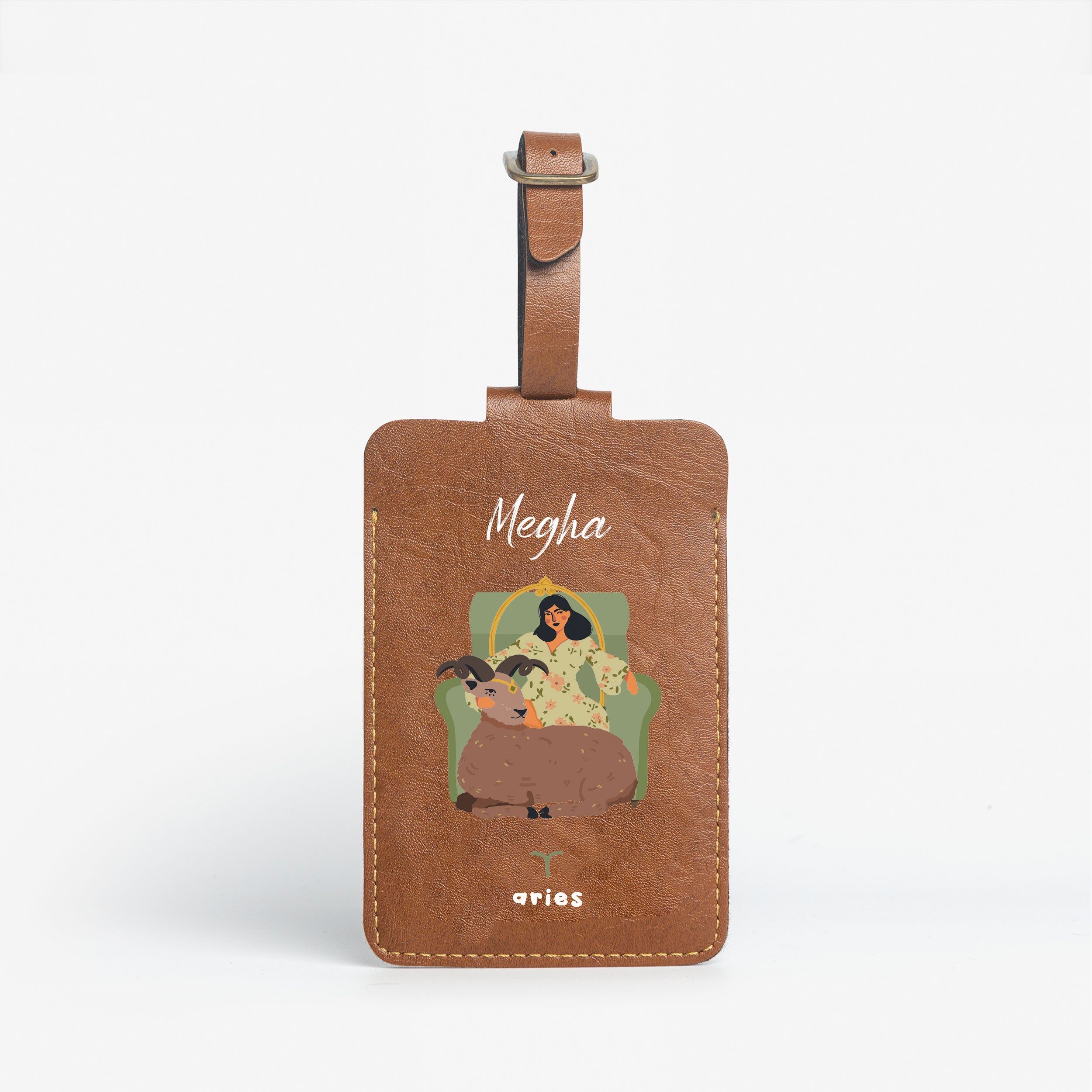Personalised Luggage/Baggage Tag - Ambitious Aries