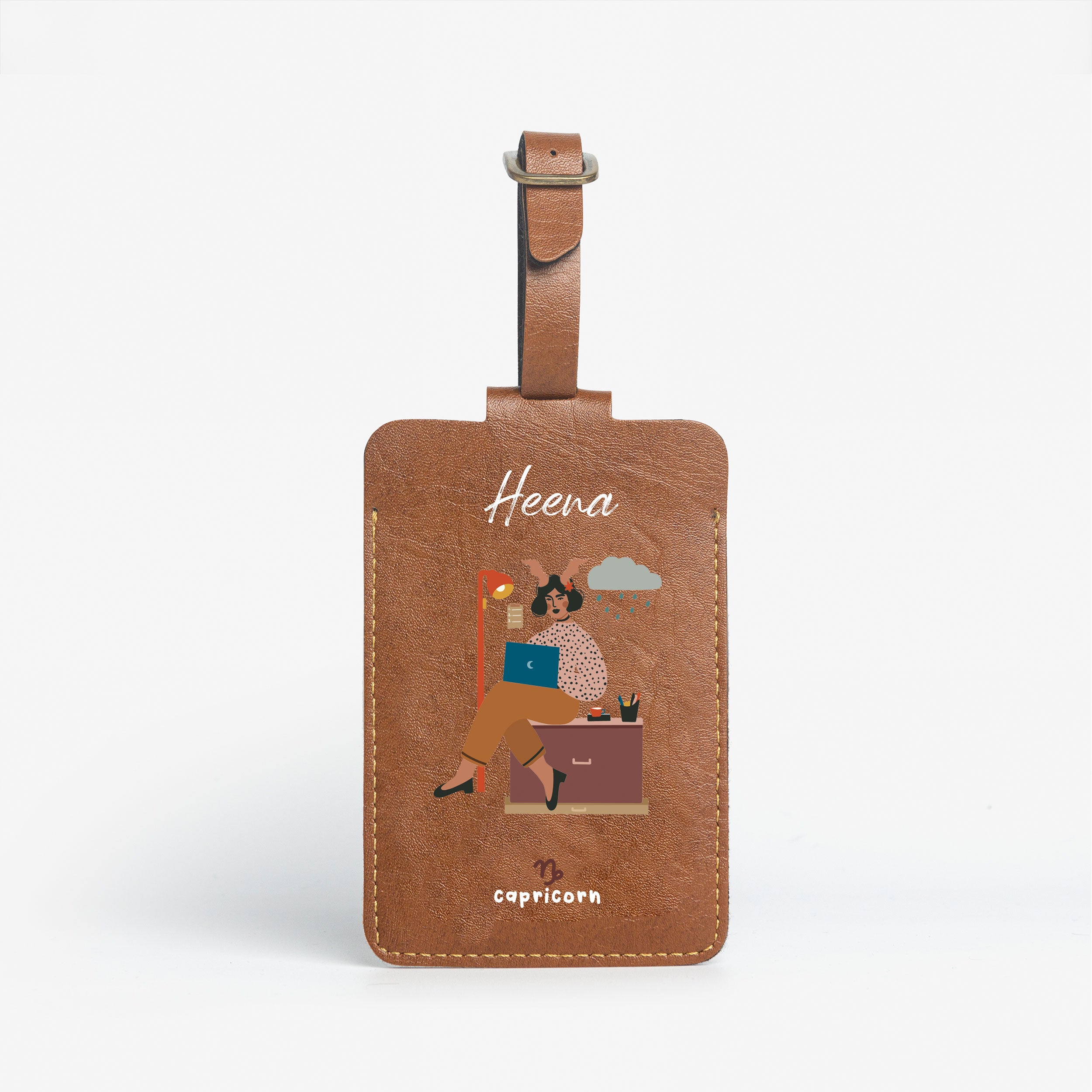 Personalised Luggage/Baggage Tag - Charming Capricorn