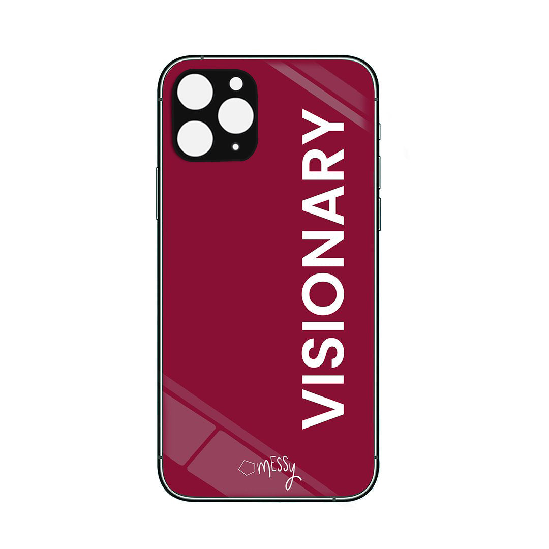 Personalised Glass Phone Cover - Bold Style