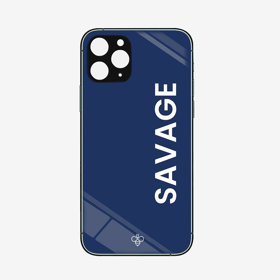Personalised Glass Phone Cover - Bold Style