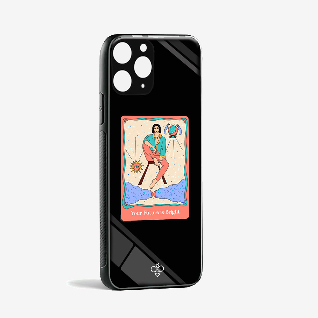 Personalised Glass Phone Cover - Future is Bright