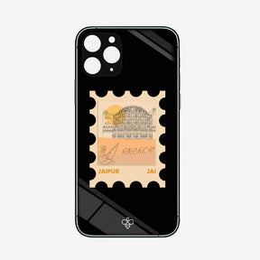Personalised Glass Phone Cover - Postcards from India - Jaipur