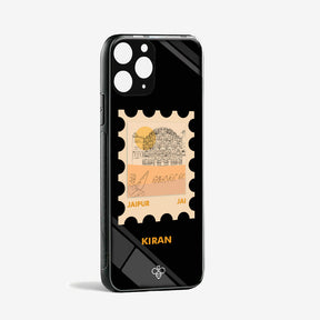 Personalised Glass Phone Cover - Postcards from India - Jaipur