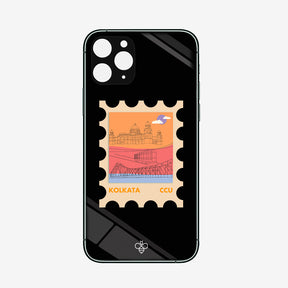 Personalised Glass Phone Cover - Postcards from India - Kolkata
