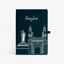 Personalised Hardbound Notebook - Postcards from India - Hyderabad
