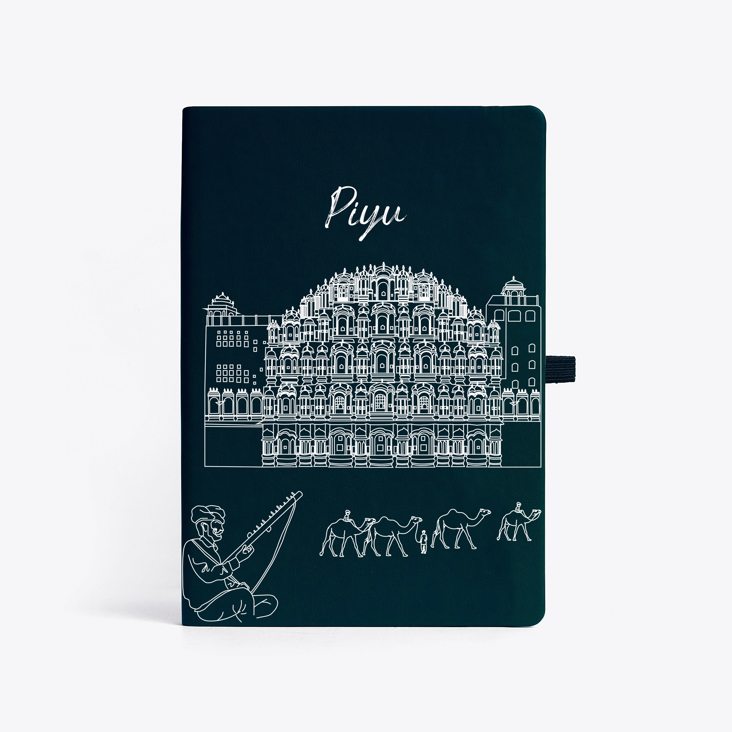 Personalised Hardbound Notebook - Postcards from India - Jaipur