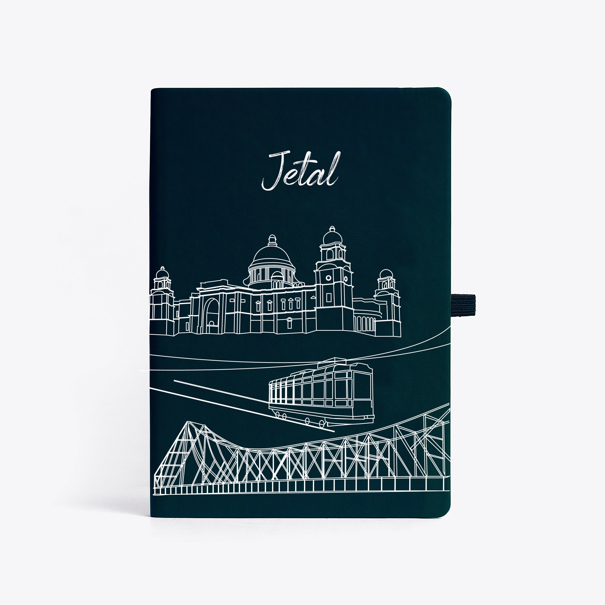 Personalised Hardbound Notebook - Postcards from India - Kolkata