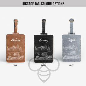 Personalised Luggage/Baggage Tag - Postcards from India - Kolkata