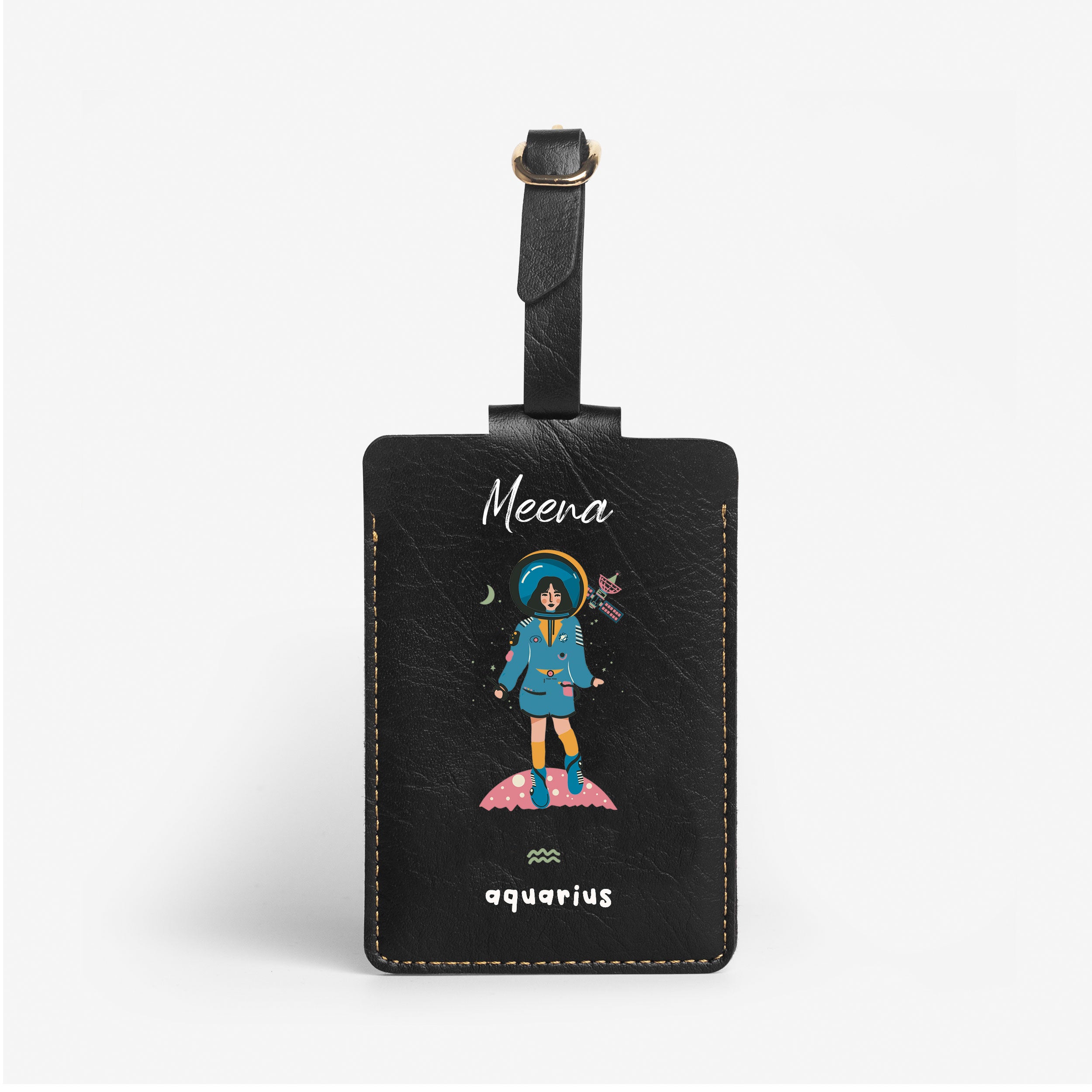 Personalised Luggage/Baggage Tag - Alluring Aquarius