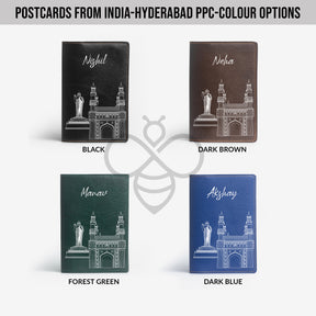 Personalized Passport Cover - Postcards from India - Hyderabad