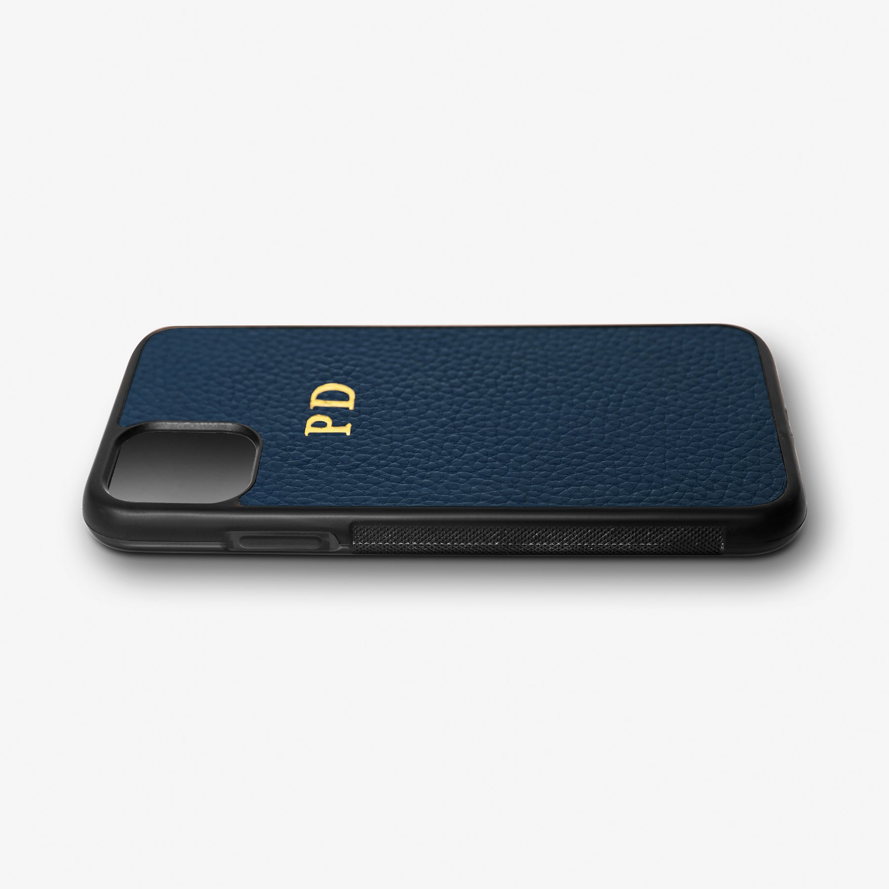 Personalised Leather iPhone Cover - Blue