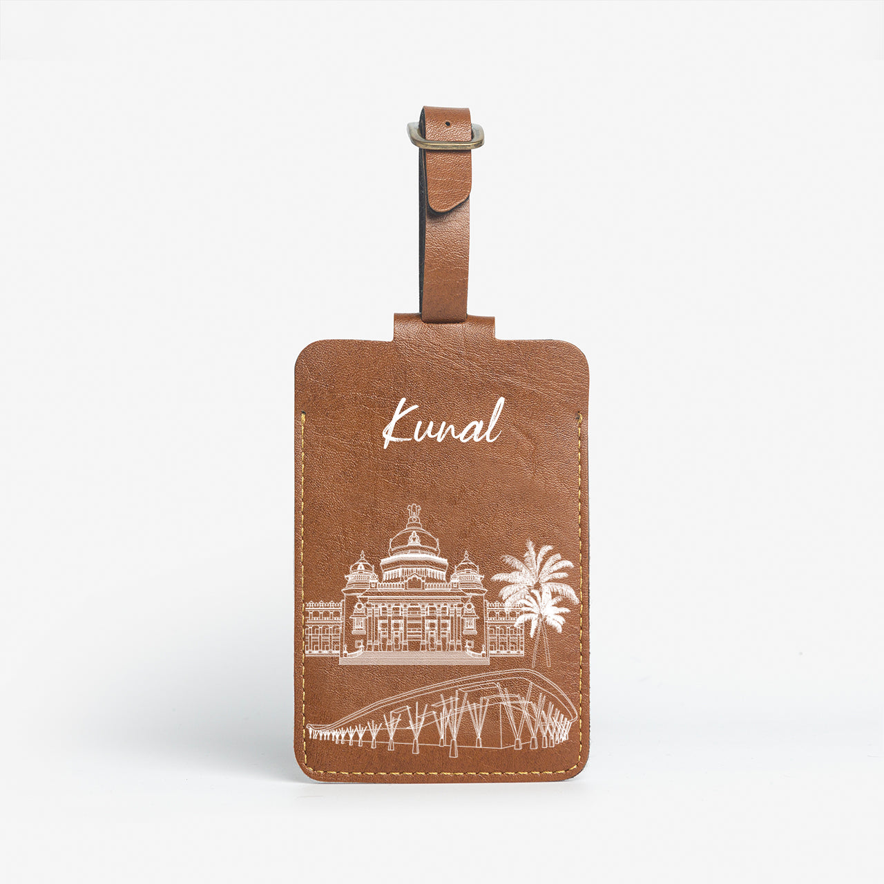 Personalised Luggage/Baggage Tag - Postcards from India - Bengaluru