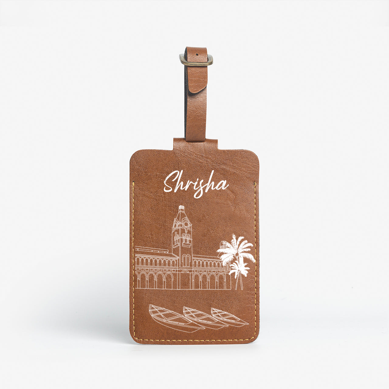 Personalised Luggage/Baggage Tag - Postcards from India - Chennai