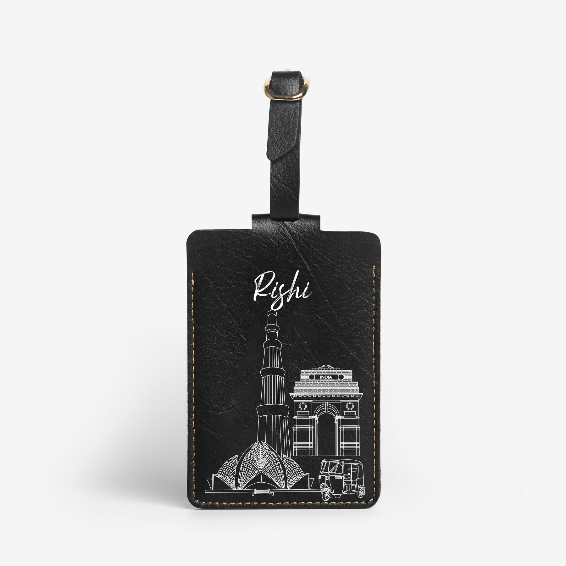 Personalised Luggage/Baggage Tag - Postcards from India - Delhi