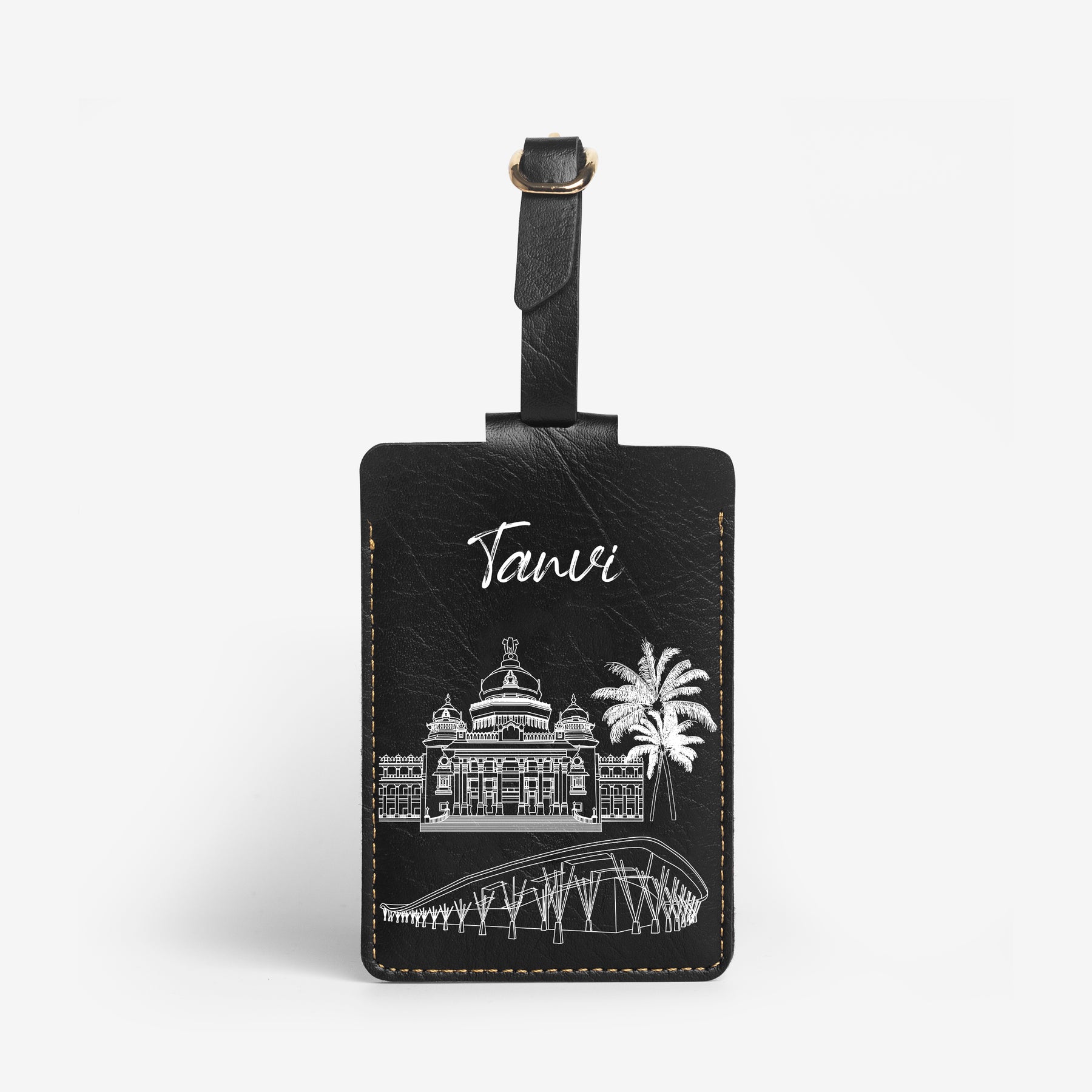 Personalised Luggage/Baggage Tag - Postcards from India - Bengaluru