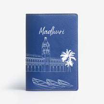 Personalized Passport Cover - Postcards from India - Chennai