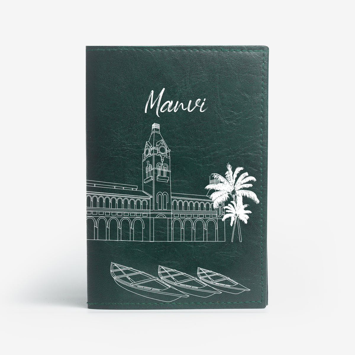 Personalized Passport Cover - Postcards from India - Chennai