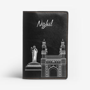 Personalized Passport Cover - Postcards from India - Hyderabad