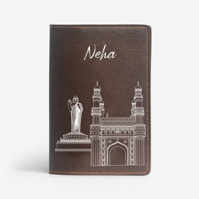 Personalized Passport Cover - Postcards from India - Hyderabad