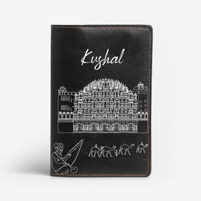 Personalized Passport Cover - Postcards from India - Jaipur