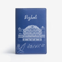 Personalized Passport Cover - Postcards from India - Jaipur