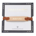 Personalised Weaved Rakhi- Beige