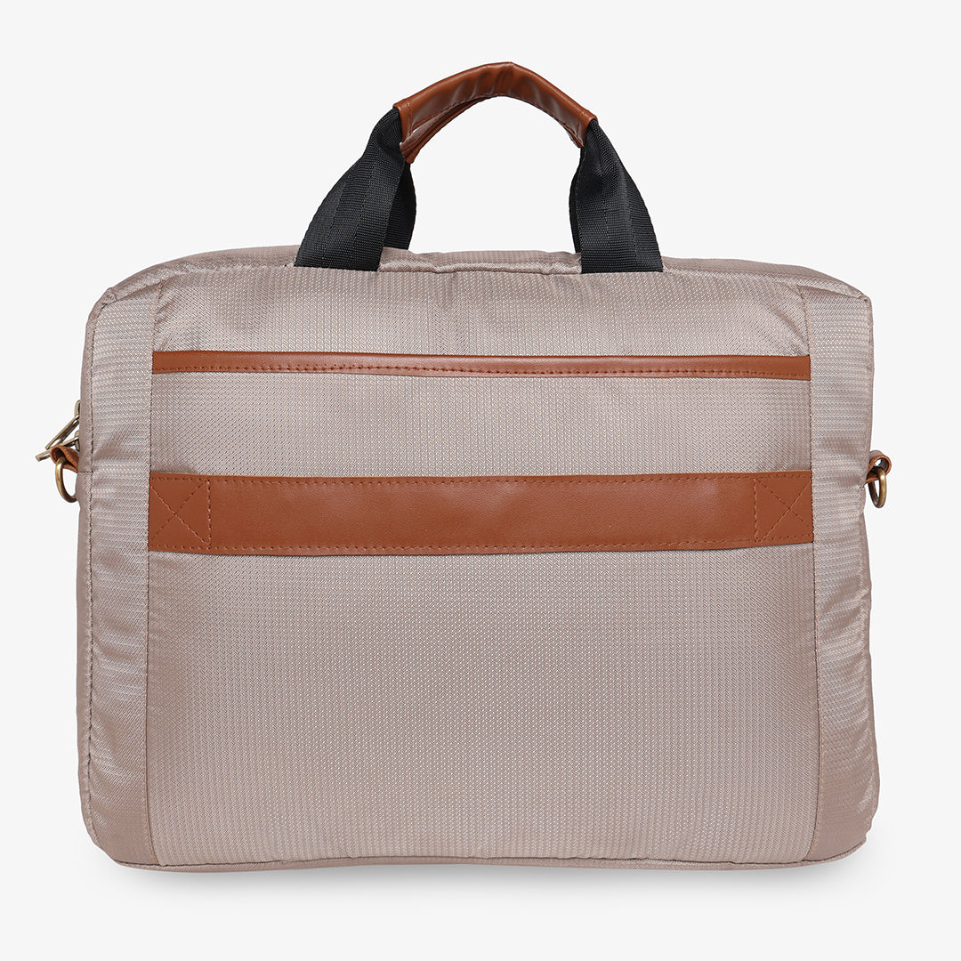 Mens Laptop Bag - Beige