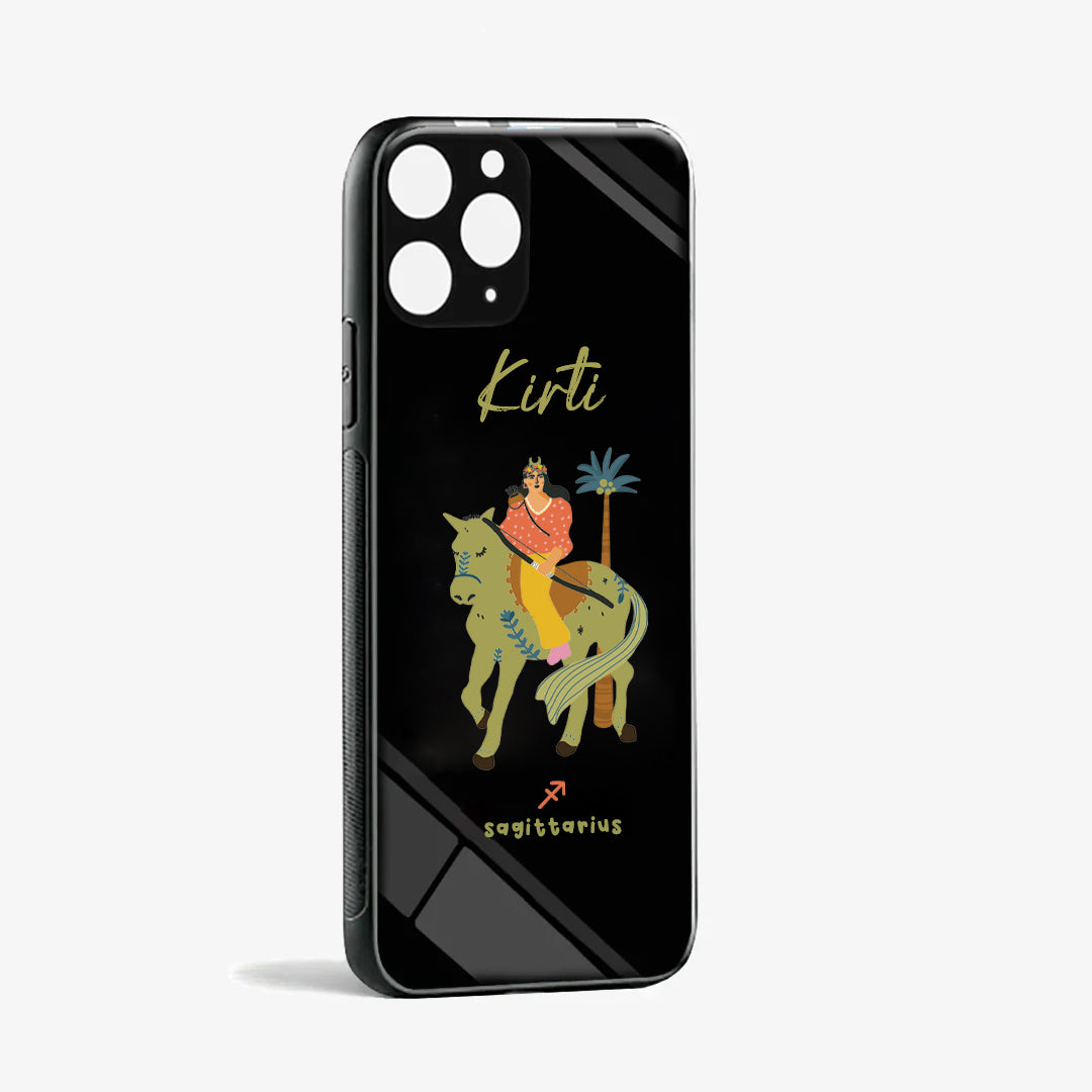 Personalised Glass Phone Cover - Sassy Sagittarius