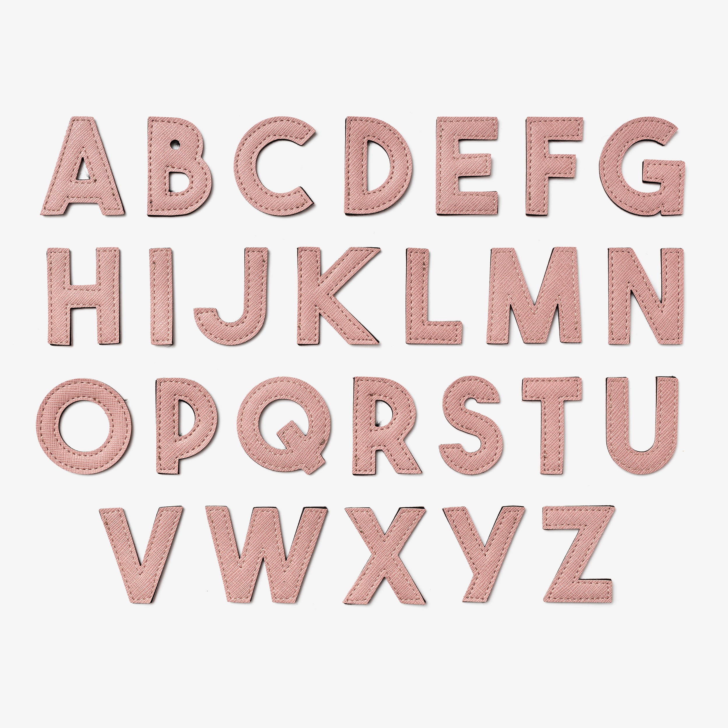 Alphabet Keyrings - Salmon Pink
