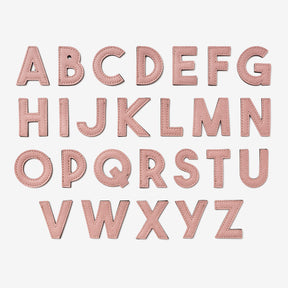 Alphabet Keyrings - Salmon Pink