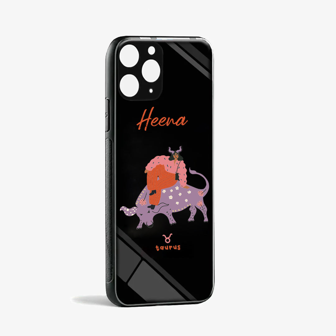 Personalised Glass Phone Cover - Talented Taurus