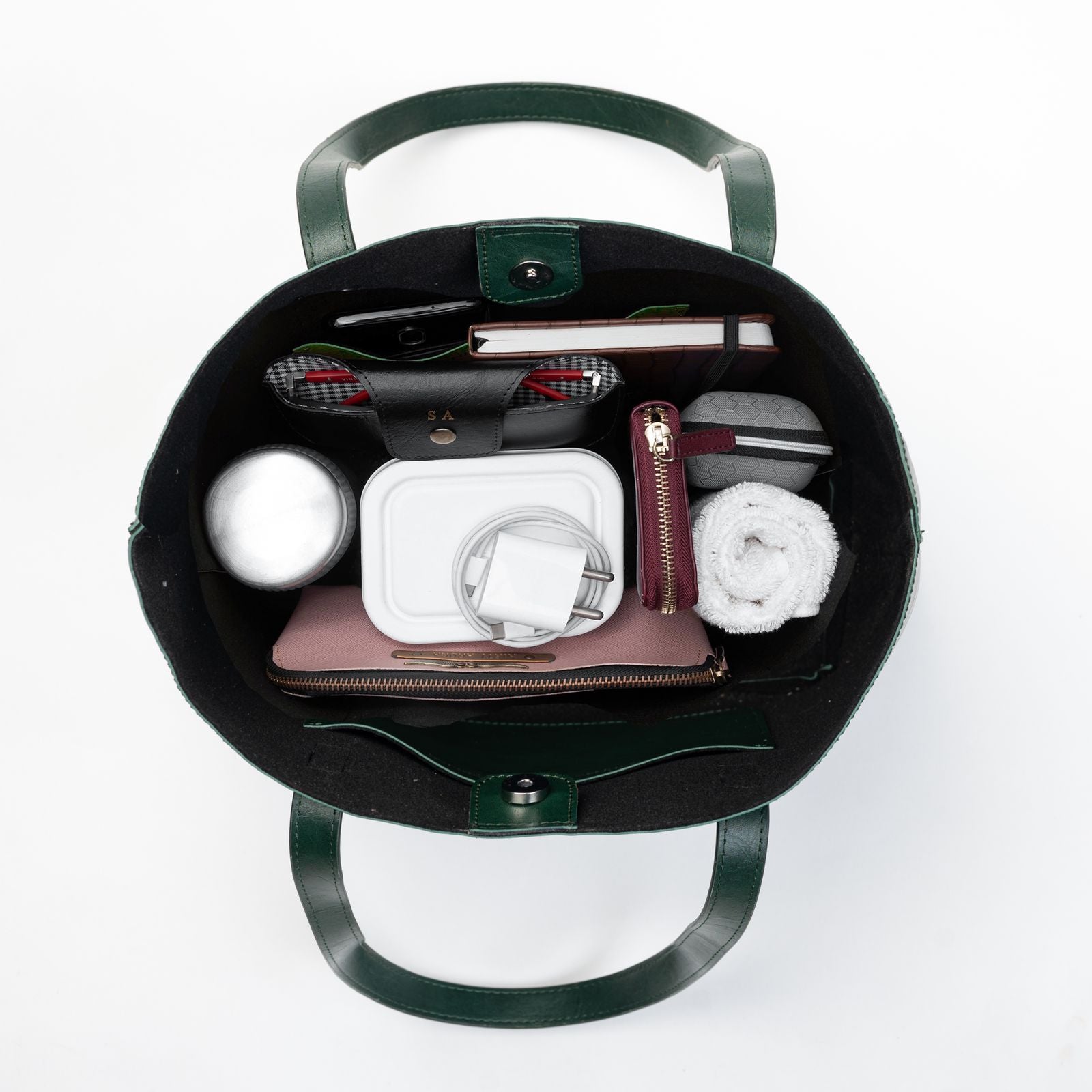 Personalised Classic Tote Bag - Forest Green