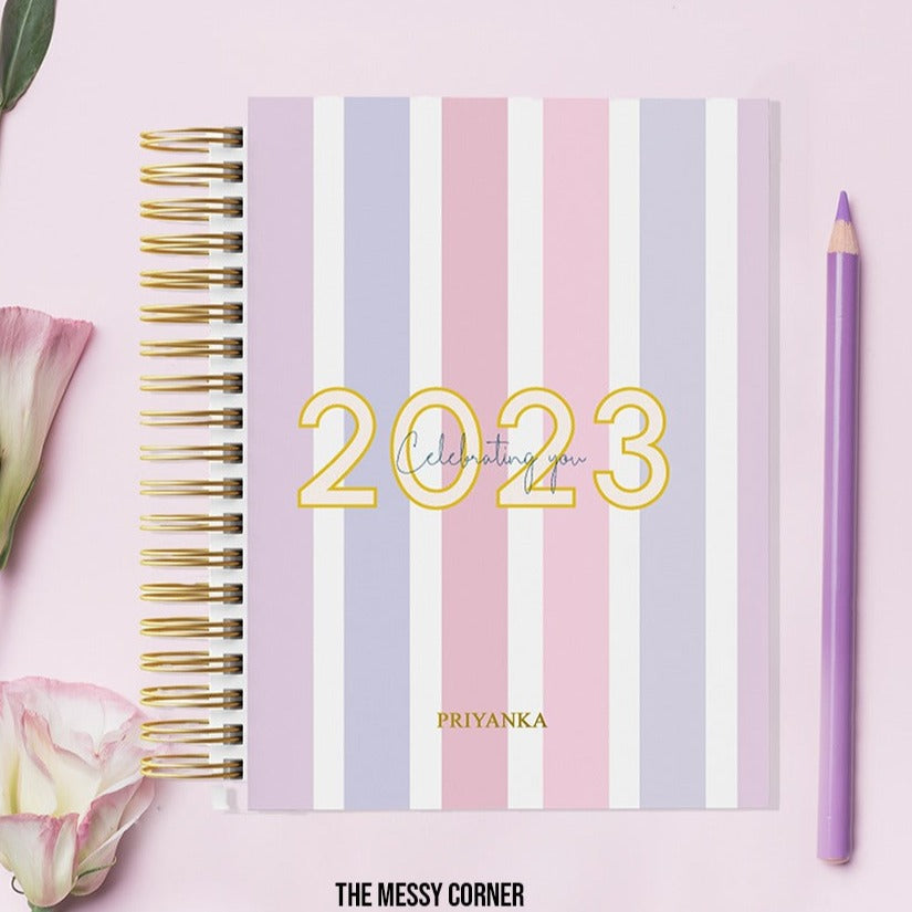 Personalised Good Vibes 2023 Planner- Dated