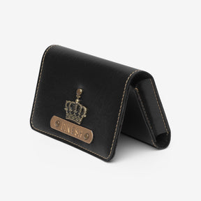 The Messy Corner Card Holder Black Business Card Holder/Wallet - Black