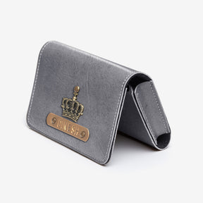 The Messy Corner Card Holder Business Card Holder/Wallet - Grey