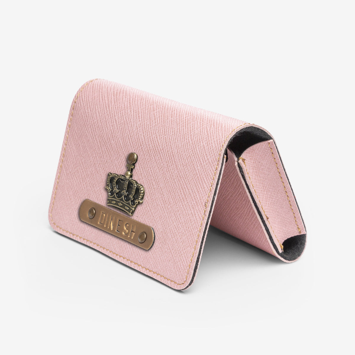 The Messy Corner Card Holder Business Card Holder/Wallet - Salmon Pink