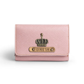 The Messy Corner Card Holder Business Card Holder/Wallet - Salmon Pink