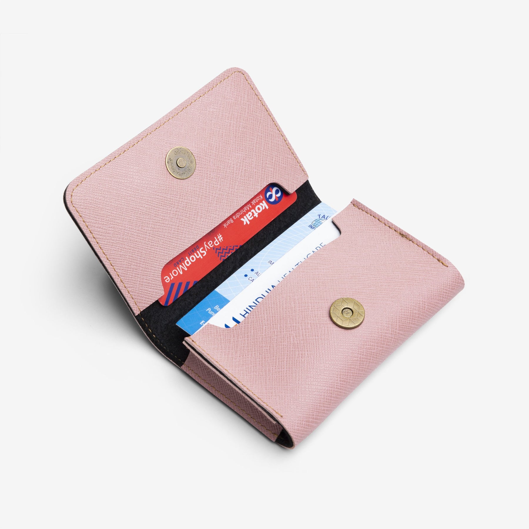 The Messy Corner Card Holder Business Card Holder/Wallet - Salmon Pink