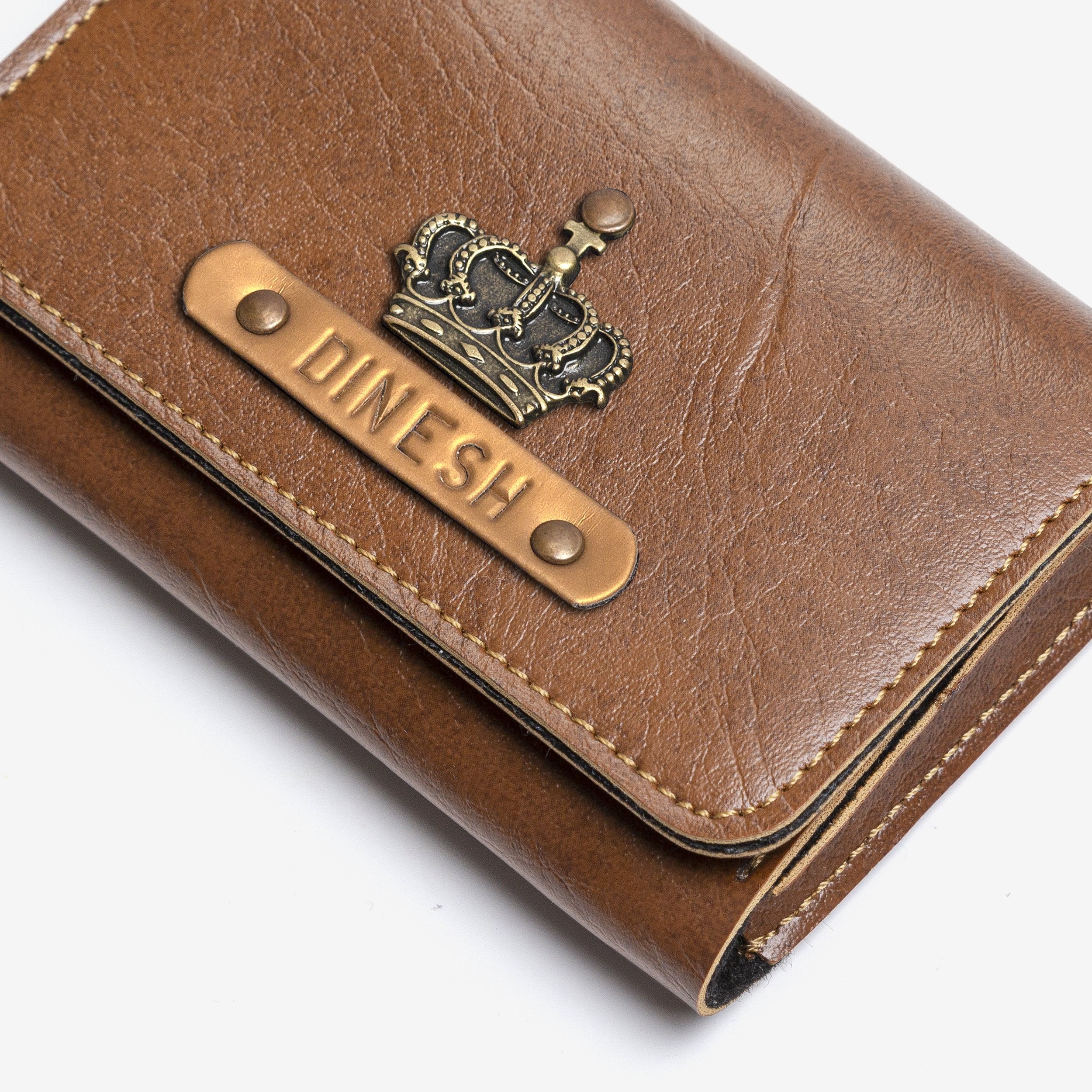 The Messy Corner Card Holder Business Card Holder/Wallet - Tan