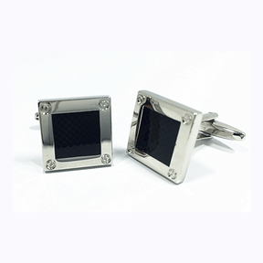 The Messy Corner OPTIONS_HIDDEN_PRODUCT Black square Cufflink - Color Selected