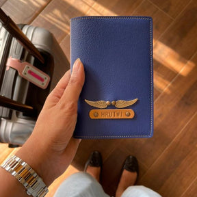 Personalized Passport Cover - Dark Blue