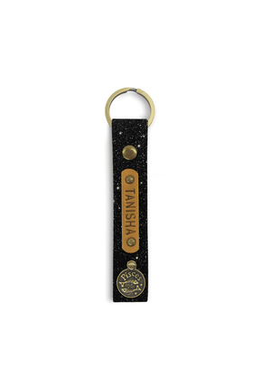The Messy Corner OPTIONS_HIDDEN_PRODUCT Black Glitter Keychain - Color Selected