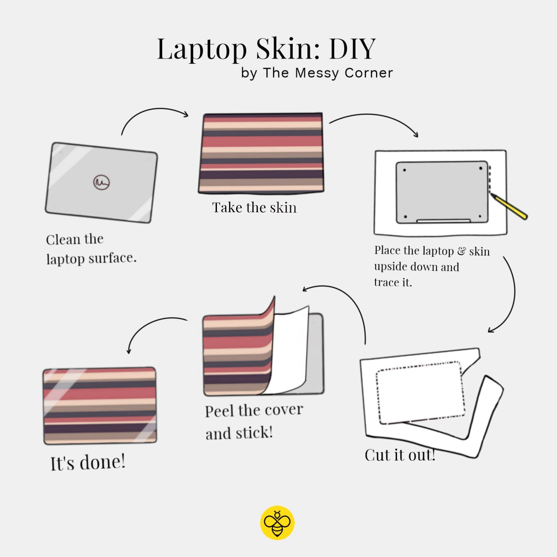 The Messy Corner Laptop skins Laptop Skin - I Woof You!