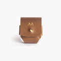 Monogrammed AirPods Cover - Tan