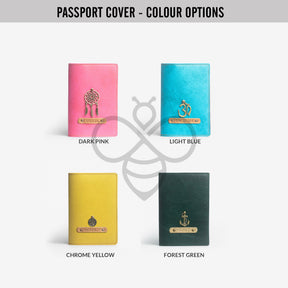 The Messy Corner Passport Cover Mr & Mrs Personalised Couple Passport Covers