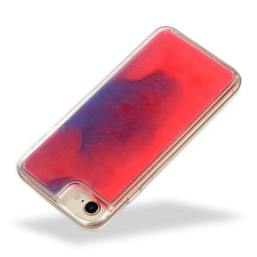 The Messy Corner Phone Cover Neon Sand Case- Dark Blue & Pink