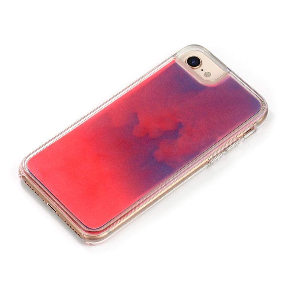 The Messy Corner Phone Cover Neon Sand Case- Dark Blue & Pink