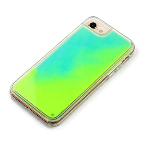 The Messy Corner Phone Cover Neon Sand Case - Green & Yellow